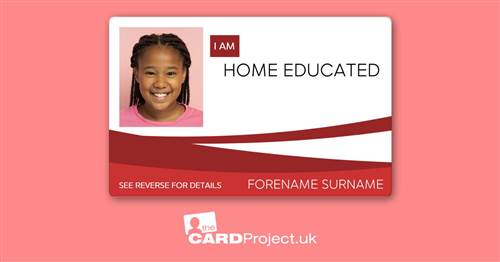 Home Educated ID Card Red